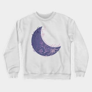 To The Moon and Back Crescent Moon Crewneck Sweatshirt